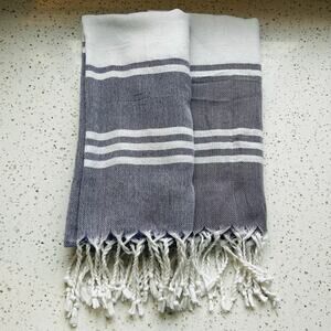 2 Turkish 100% Cotton Towels